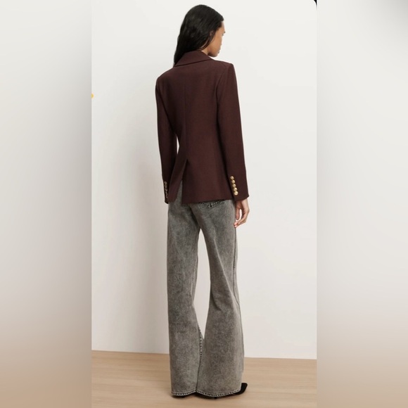 Veronica Beard Orlane Scuba Dickey Blazer in Dark Chocolate Brown size 2 - Picture 3 of 15